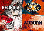A House Divided Auburn / Georgia Logos