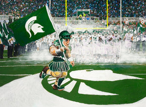 Sparty Leading the Field